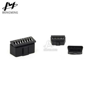 16pin on-Board Diagnostics OBD Auto Car Plastic Connectors with Curved Gold Pins