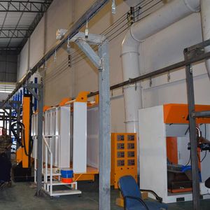 Semi-Automatic Powder Coating Paint Line for Metal Parts with High Efficiency & Low Waste