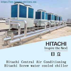 Hitachi Modular Air-Cooled Inverter Scroll Chiller RC (H) Ua065avmy Eer up to 3.28 Iplv 6.0