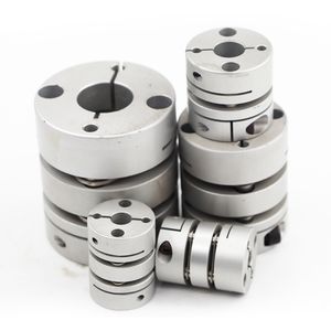 Glj Glf Wq Aluminum Alloy Double Diaphragm Shaft Coupling D26L35 Flexible Clamping for Encoder Stepper Servo Motor Lead Screw Wheel Hub Coupler
