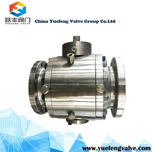 Competive Price 3PC Flange Forged Stainless Steel Trunnion Ball Valve