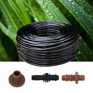 Durable 3/5 Microtubule Irrigation Black PVC PE Soft Water Supply Durable Watering in Gardens and Greenhouses