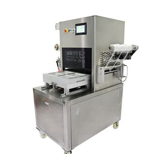 Semi-Automatic Map Packaging Machine for Cooked Food Meat Fruit Seafood