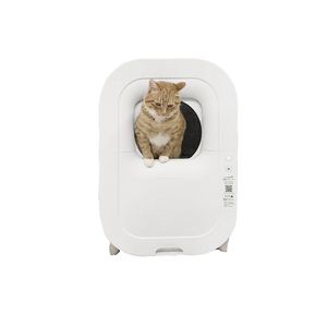 Wholesale Plastic Pet Cat Toile Pet Cleaning Product Like Space Capsule Automatic Cat Toilet Cat Litter Box