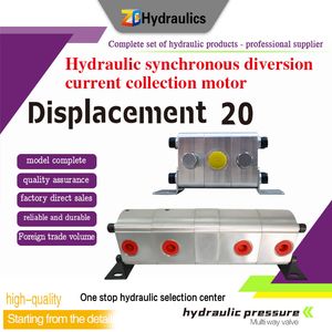 Displacement 20- Synchronous Motors Synchronous Hydraulic Gear Flow Divider