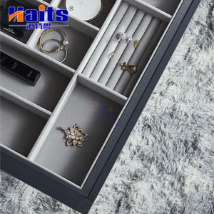 Wardrobe Jewelry Box PU Leather Tray Storage Box