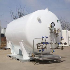 Industrial Double Layer Stainless Steel Vertical Large Liquid CO2 Cryogenic Storage Tank