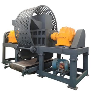 High-Efficiency Double-Shaft with Durable Claw Blades Tire Crusher Waste Tire Rubber Shredder