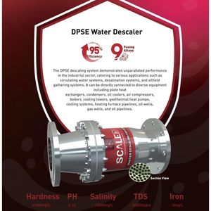 Scaledp Non-Magnetic Non-Electrical Industrial Descaling System Cooling Tower System Water Descaler