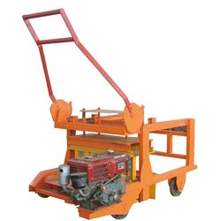 Diesel Engine Mobile Cement Concrete Hollow Solid Block Brick Making Machine Qm4-45