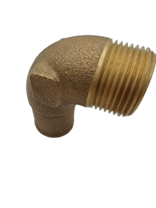 Custom Brass Compression Elbow Fitting for Plumbing Applications