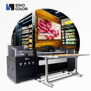 Sinocolor 2m UV Roll to Roll Flatbed Inkjet Large Format Printer for Banner Kt Board