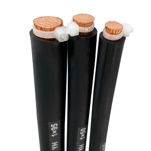 Jiangnan Mineral Oil and Fuel Oil Resistant Stranded 16mm2 50mm2 90mm2 Rubber Insulated 1X16mm 2 Copper Made Flexible Welding Cable
