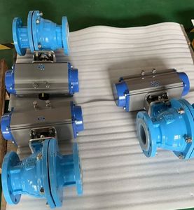 Carbon Steel Flanged PTFE-Lined Acid-Alkali Ball Valve Fluorochemical Use