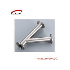 Stainless Steel Sanitary Y Type Clamped Tee