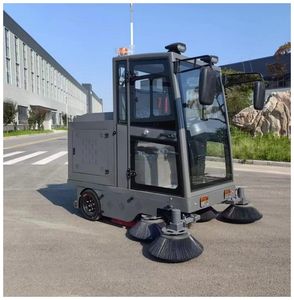 Battery Powered Ride on Road Cleaning Sweeper Driving Truck Street Road Floor Sweeper Machine