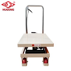 150kg Hydraulic Manual Mobile Scissor Lift Table