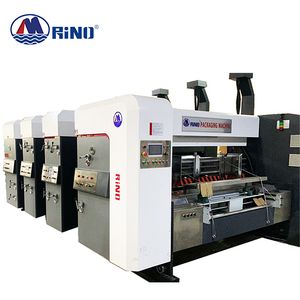 Flexo Printer Slotter Machine - Automated Corrugated Box Printing & Die-Cutting Line with Chain Feed