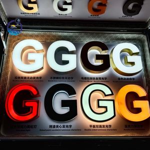 OEM 3D Metal Letter Backlit Illuminated Sign LED Light Letters Custom Logo LED Illuminated Sign