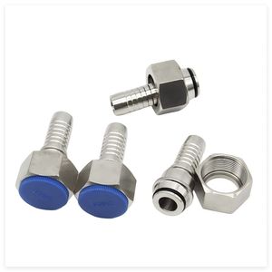 Encaixe De Mangueira Customized Size Stainless Steel Striaght Hydraulic Adapter Fitting Connector Nptf Male Nptf Female Threaded 20411