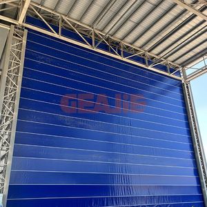 High-Speed Rapid PVC Roll-up Door Brilliant Flexible Fabric Industrial Door for Workshop Traffic Isolation Efficient
