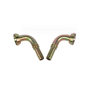 87391 87613 90-Degree J516 J518 3000 9000 Lbs/Stainless Steel Hydraulic Hose Fittings SAE Flange