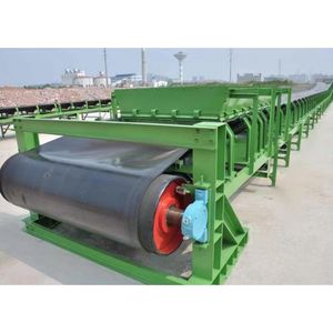 Mobile Port Belt Conveyor Roller Rubber Timing Belt Land for Coal Mine