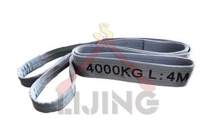 4t 4m Grey Flat Belt Lifting Webbing Slings Polyester Slings for Lifting