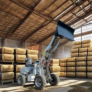 High Quality Mini Electric Front Wheel Loader All Terrain Farm Forklift with Motor Engine Bearing Pump Core Components
