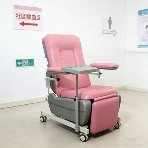 Manufacturer Mobile Blood Collection Chair Manual Control Blood Sample Collecting Chair for Lab
