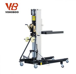 Operated Forklift Mini Lifter Light Crane Indoor Aluminum Alloy Material Lift