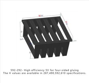 Lightweight Plastic Filter Frame for Easy Installation and Use