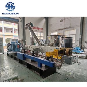 High PP PE PVC Co-Rotating Parallel Plastic Granules Production Line