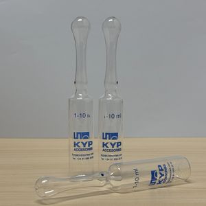 10ml Pharmaceutical Transparent and Dark Amber Glass Ampoule with Printing