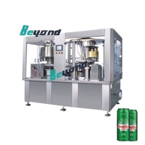 Fully Automatic Aluminum Canned Carbonated Drink Liquid Beverage Filling Capping Machine with Good Price