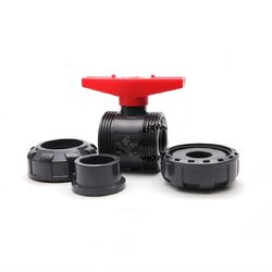 Premium 7mm PVC Double-Pipe Ball Valve for Efficient Flow Control