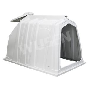 White Beige Polyethylene Impact Animal Cowshed Calf House Cow Calf Hutch