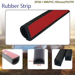 EPDM Rubber Self-Adhesive D Shape Seal for Aluminum Window Frames