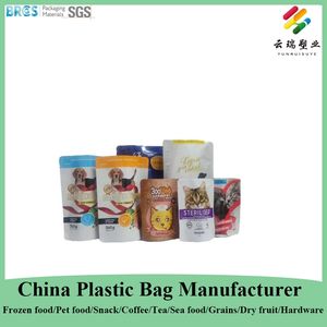 China Stand up Pouch Manufacturer Aluminum Foil 30g 50g 75g Customized Printing Glossy Stand up Pouch with Zipper for Dried Fruits Pet Food Snacks Tea Coffee