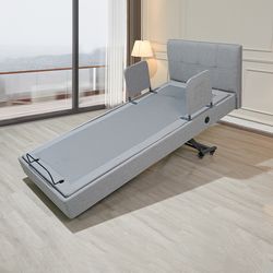 Adjustable Hospital Care Bed with Trendelenburg and Back Lift Function