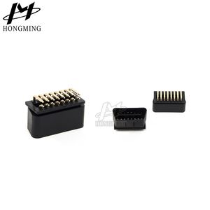 16 Pin J1962 OBD2 Obdii Male Plug Connector with Right Angle 90 Degree Pins