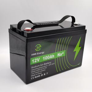 Factory Customized Na+ 12V 100ah Sodium Ion Battery CE/Un38.3/IEC62133/MSDS Certificate Sodium Battery Solar Energy Storage Cars RV EV Electric Vehicle Battery