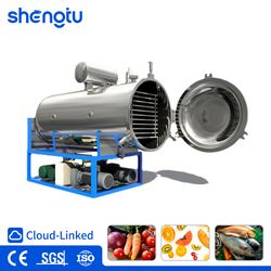 Fruit Vegetable Meat Vacuum Freeze Drying Machine Pet Food Freeze Drying Equipment