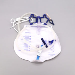 Medical PVC 2000ml/ 4000ml/ 5000ml Disposable Luxury Urine Collection Bag