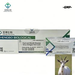 Factory Price GMP Manufacturer Veterinary Foot-Mouth-Disease Virus Antigen Test Card for Cattle Sheep Goat Swine