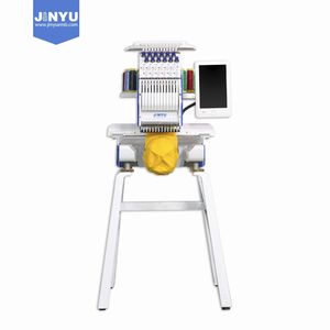Jch-1201 200X300mm 1 Head Embroidery Machine Hat T Shirt Embroidery Computerized Embroidery Machine Price