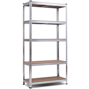 Adjustable High-Quality 5-Layer Galvanized Bolt-Less Steel Shelving Unit Warehouse Storage Rack
