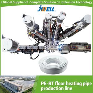 Jwell Plastic Making Machine for Five-Layer Oxygen Barrier PE-Rt Floor Heating Pipe Production Line Automatic Extruder Machine for Heating Pipe