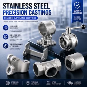 Guangdong Factory Stainless Steel Investment Casting CNC Precision Machining for Medical/Electronic/Auto/Motorcycle