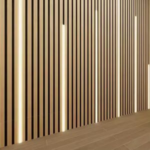Factory Price Waterproof Modern Eco-Friendly PVC WPC Fluted Wall Panel Interior Decoration